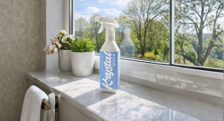 Środki czystości Krystal Space z wyjątkowymi zapachami bez chloru do całego domu
